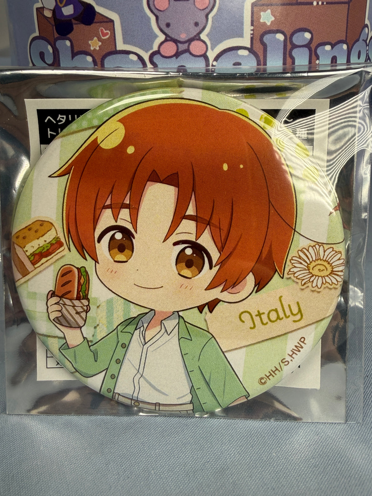Italy Holiday Marche Doresere Can Badge Pin Hetalia World Stars D-techno