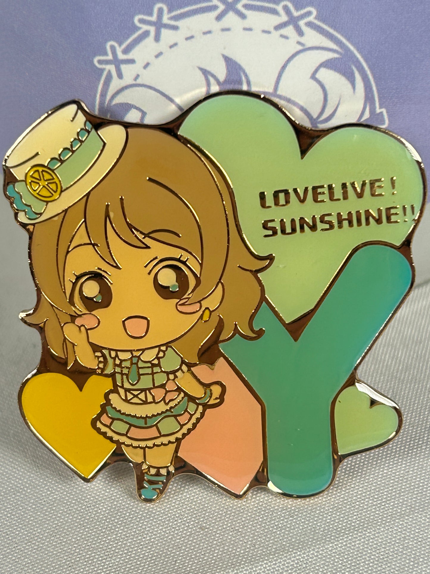 You Watanabe Metal Pin Badge Love Live Aqours Sunshine