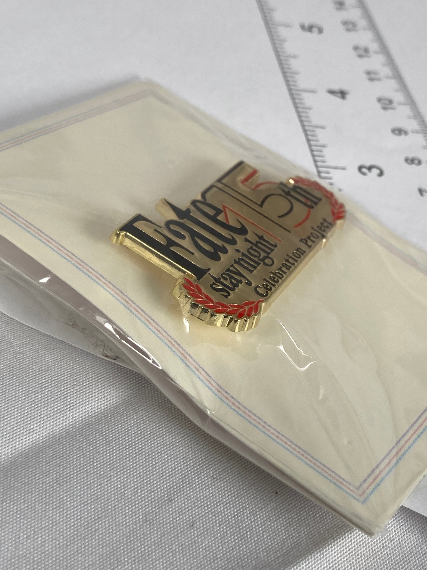 Fate Stay Night 15th Anniversary Metal Pin Celebration Project