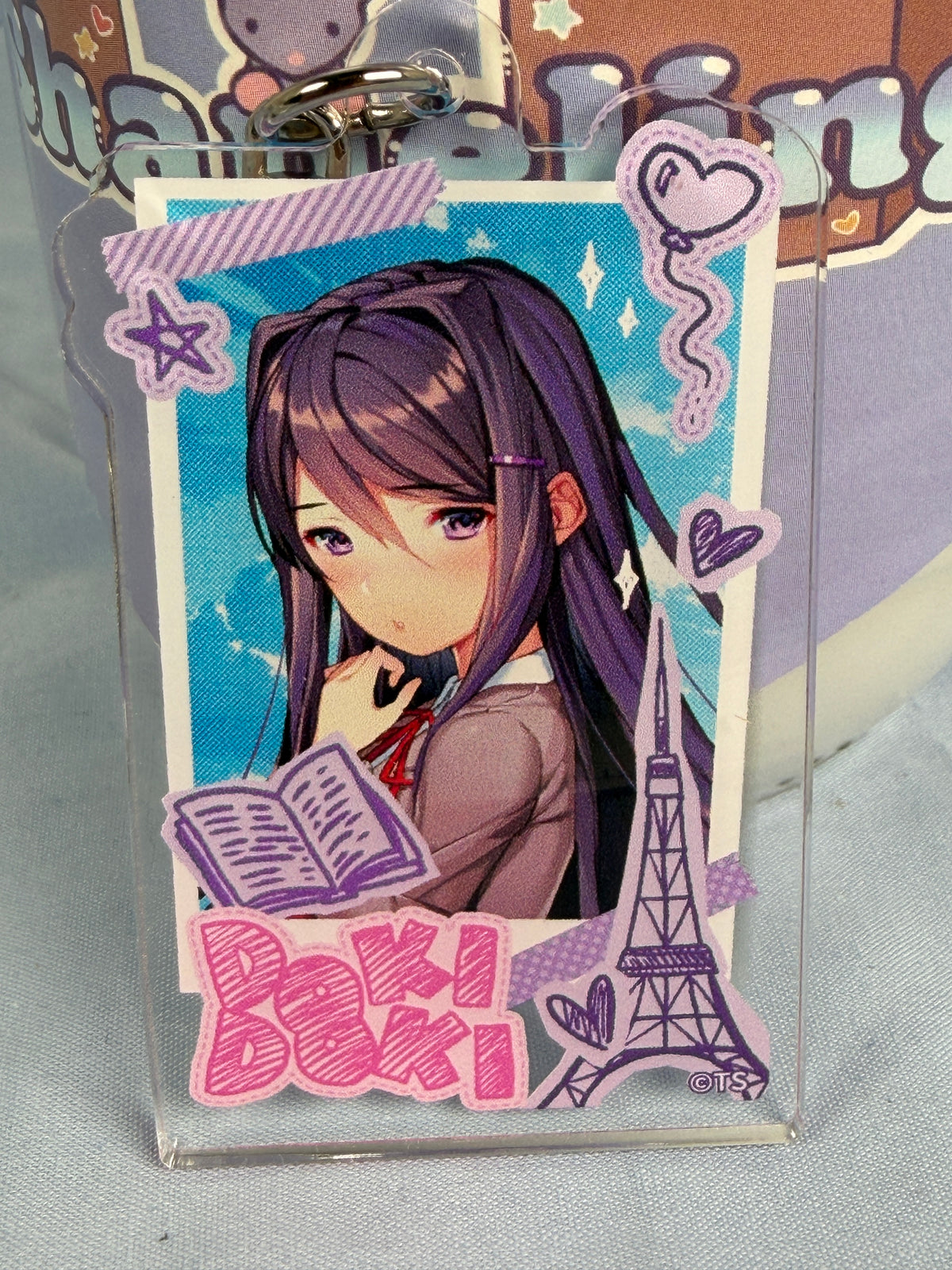 Yuri Original Acrylic Keychain Doki Doki Literature Club DDLC x Tokyo Tower