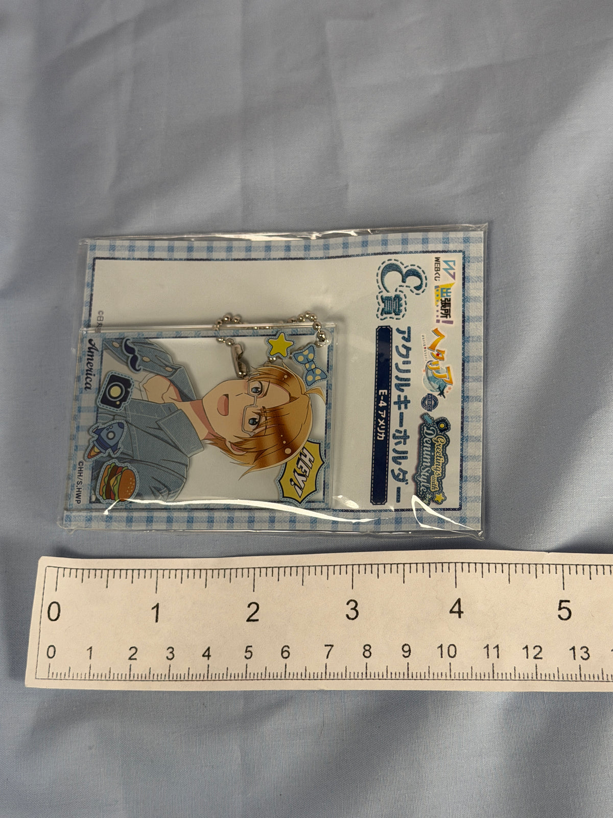 America Acrylic Keychain Greetings With Denim Hetalia World Stars WEB Lottery
