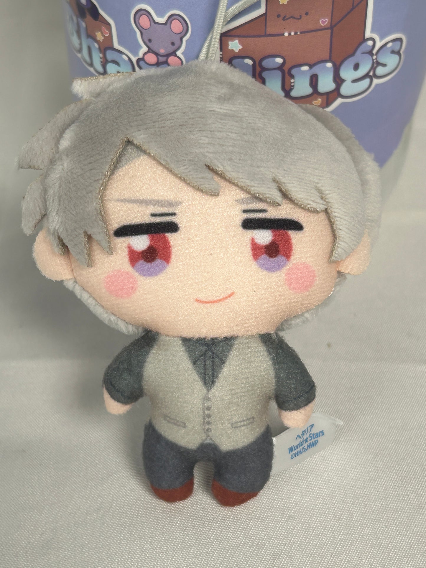 Prussia Plush Keychain Strap Kapukko Friends Hetalia World Stars