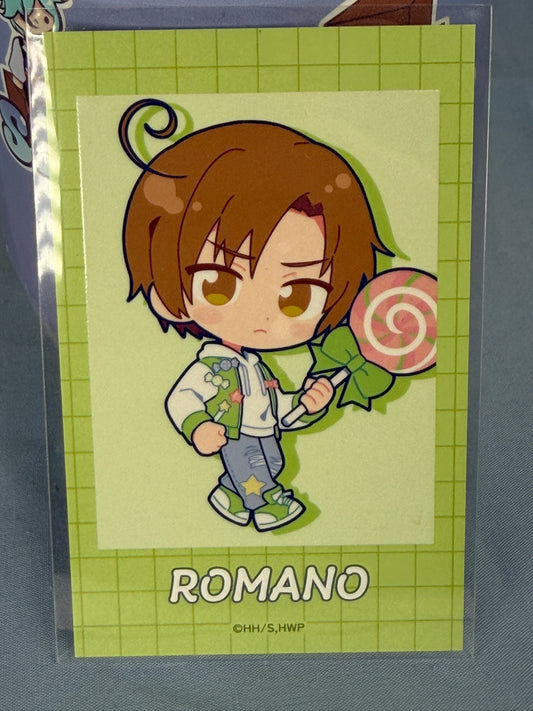 Italy Romano Pastel Pop Candy Photo Card Hetalia World Stars mixx Garden