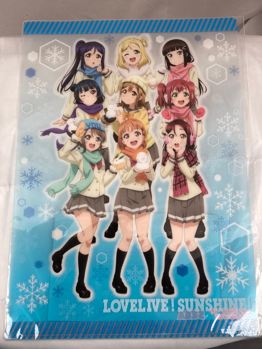 Aqours Winter Wear Clear File Love Live Sunshine The Movie Over the Rainbow