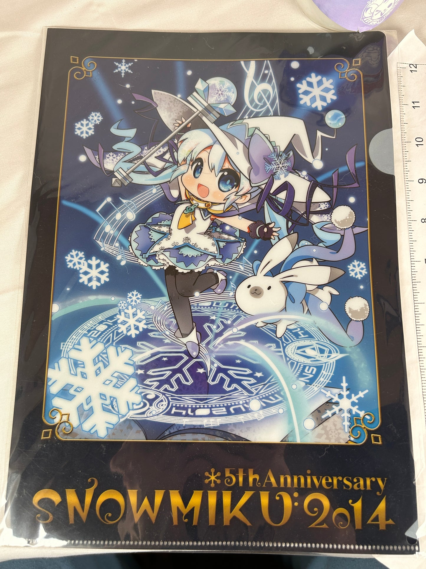Snow Miku 2014 Clear File 5th Anniversary Vocaloid