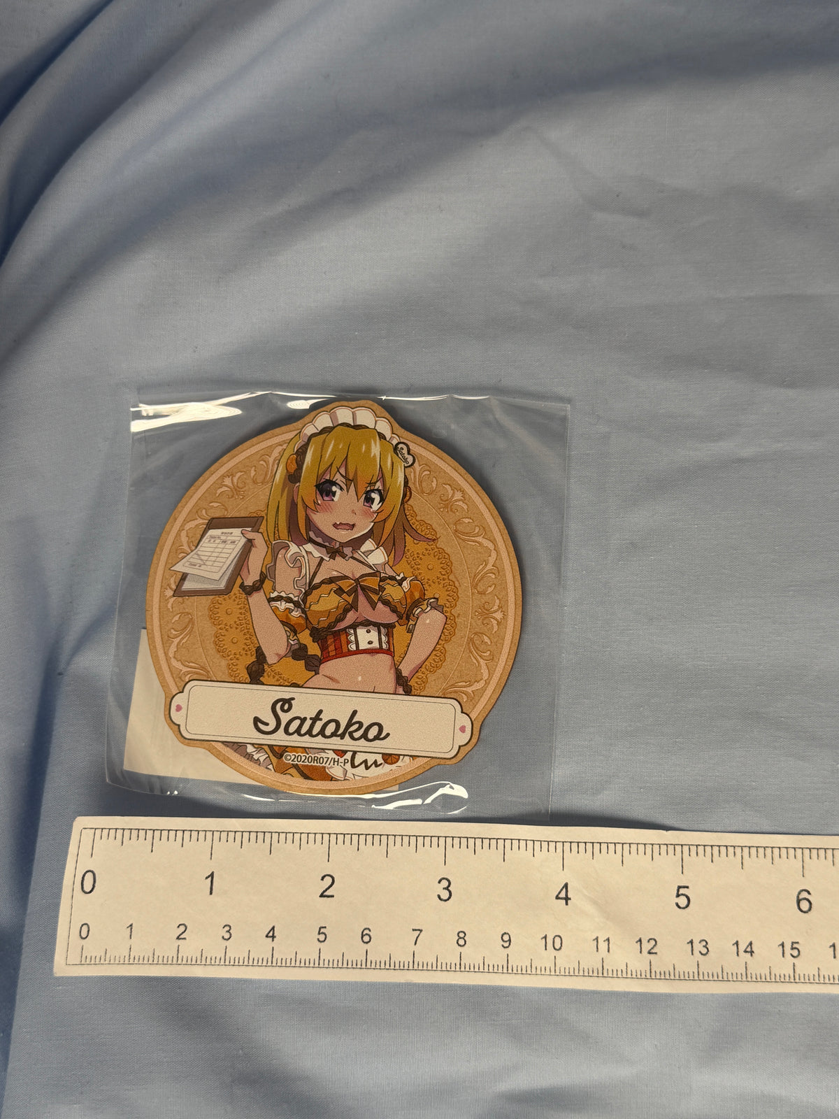 Satoko Hojo Wooden Coaster Higurashi When They Cry Moe Café Lottery Prize E