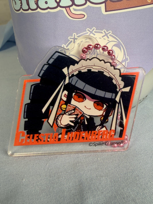 Chibi Celestia Ludenberg Acrylic Keychain Danganronpa Illustrator Collection