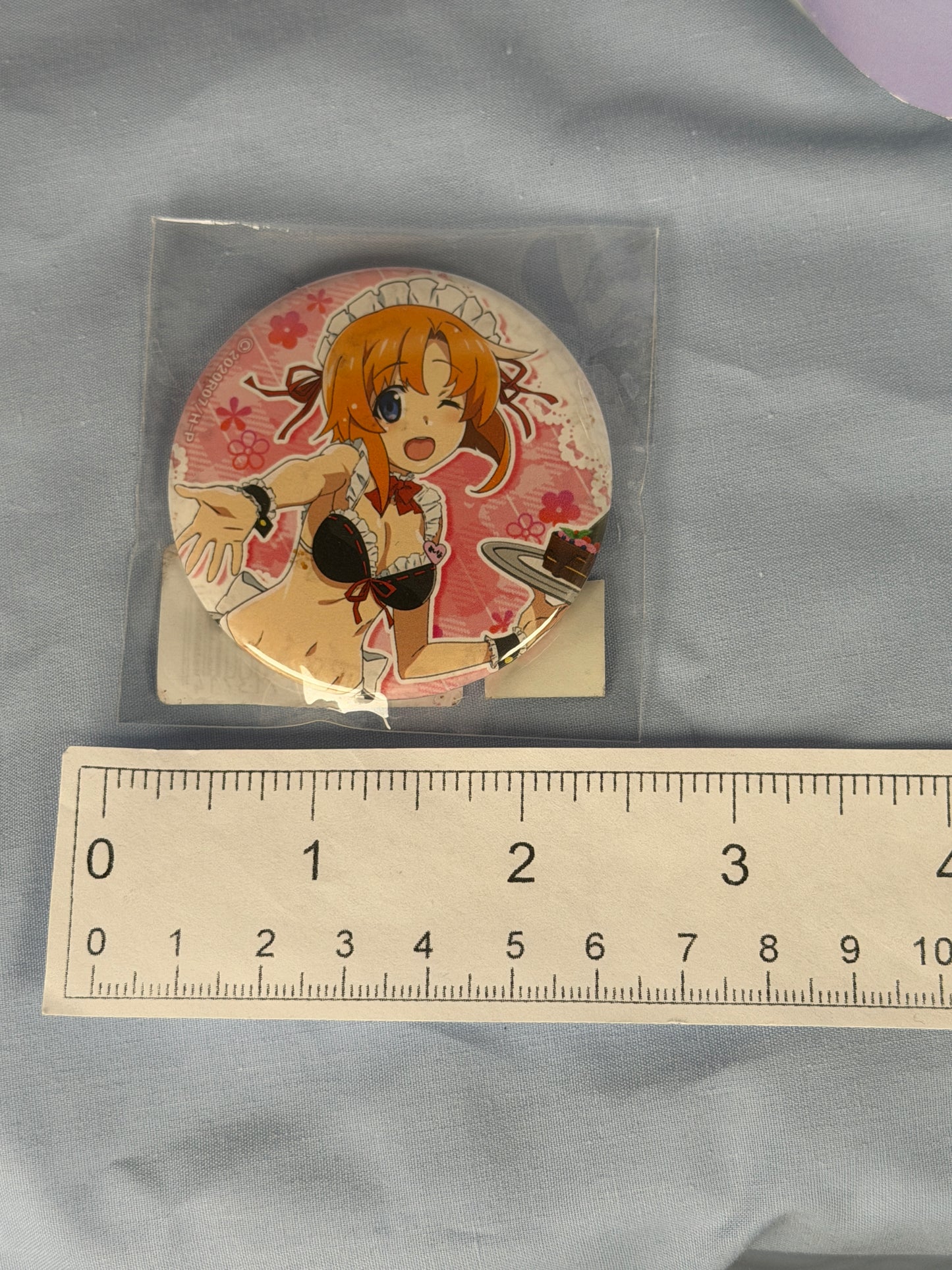 Rena Ryuugu Maid Bikini Button Badge Pin Higurashi When They Cry WEB Lottery