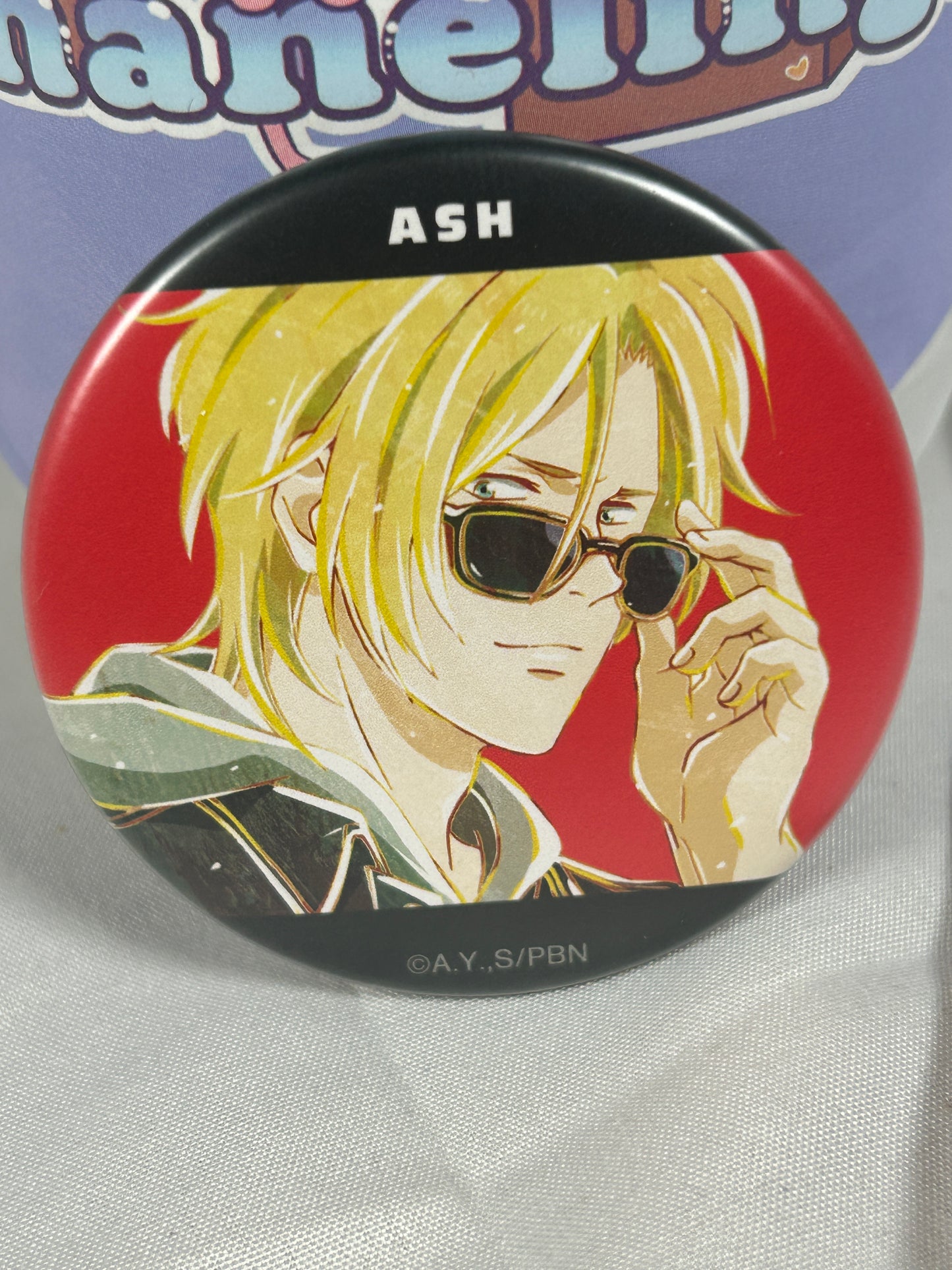 Ash Lynx Sunglasses Can Badge Ani-Art Banana Fish arma bianca