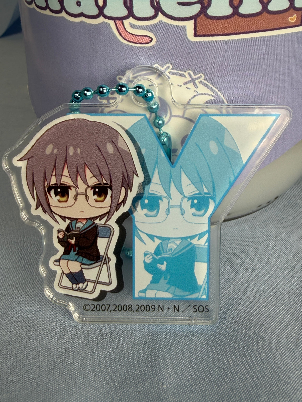 Glasses Yuki Nagato Acrylic Keychain Haruhi Suzumiya 20th Anniversary LEC