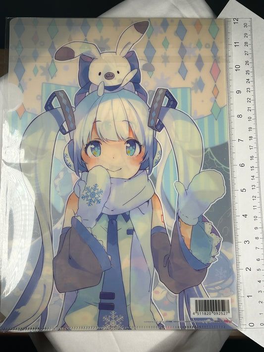 Hatsune Miku Rabbit Yukine Clear File Folder Vocaloid Snow Miku 2014 Vocaloid