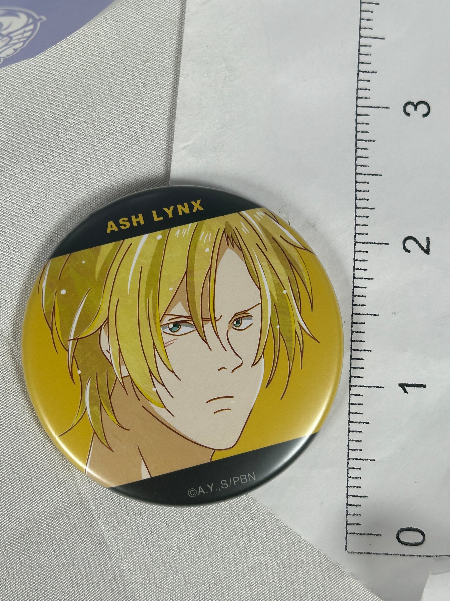 Ash Lynx Can Badge Ani-Art Banana Fish arma bianca