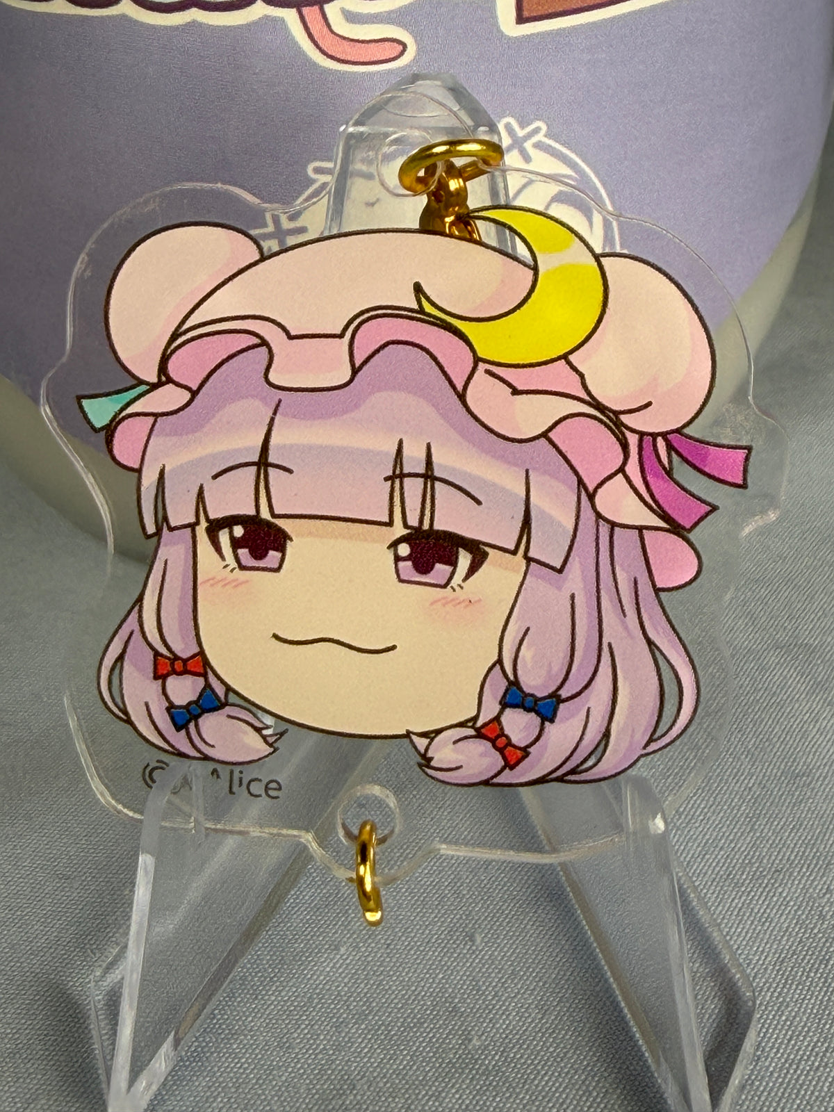Patchouli Knowledge Take it Easy! Acrylic Keychain Touhou Project