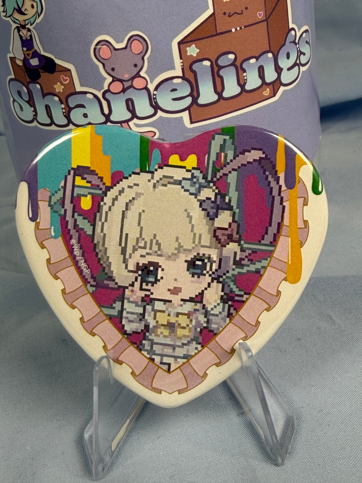 KAngel 8-bit Badge Pin Needy Girl Overdose