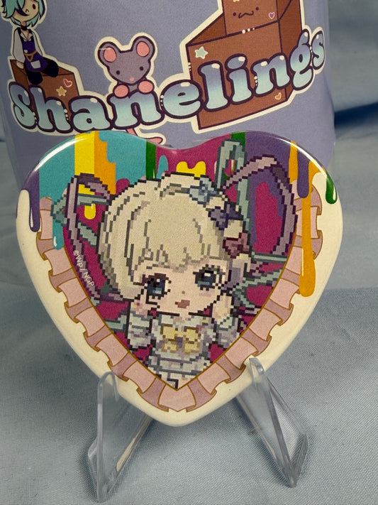 KAngel 8-bit Badge Pin Needy Girl Overdose