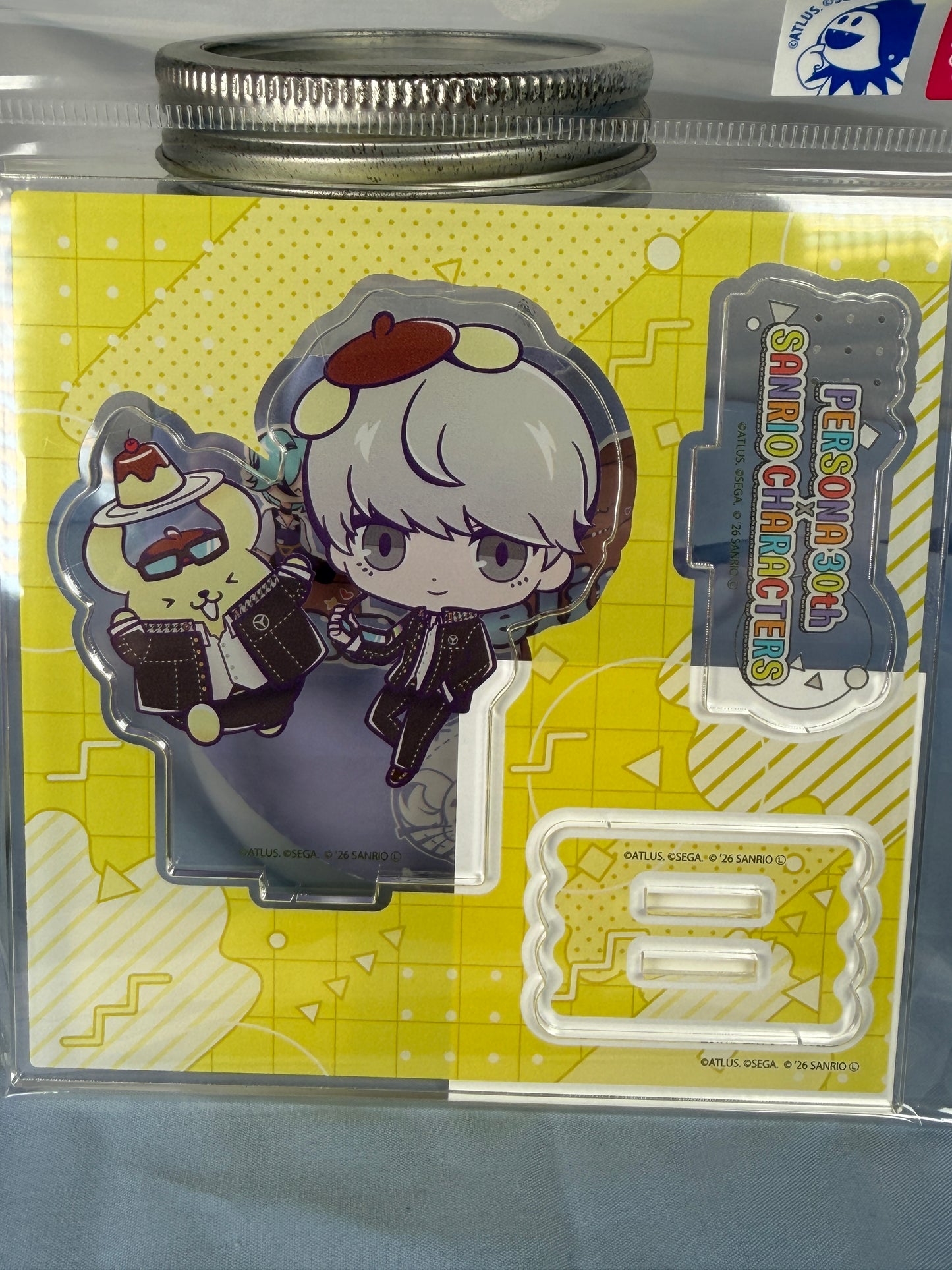 Yu Narukami Pompompurin Acrylic Stand Persona 4 Golden x Sanrio 30th Anniversary