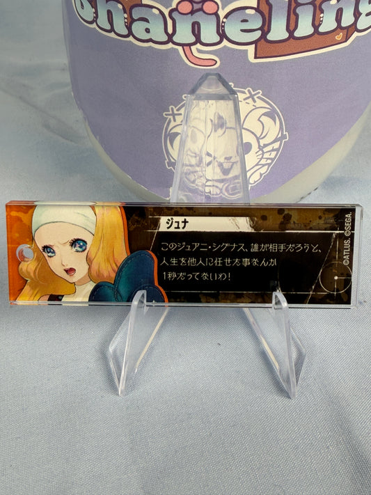 Junah Dialogue Acrylic Keychain Metaphor ReFantazio