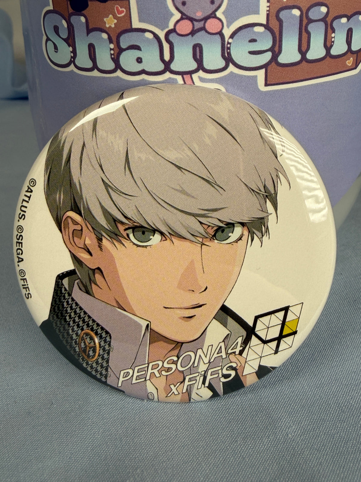 Yu Narukami FiFs Can Badge Pin Persona 4 Golden Pop Up Store