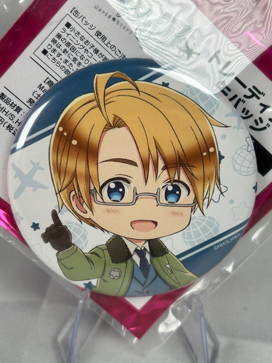 America Korotto Button Can Badge Hetalia World Stars