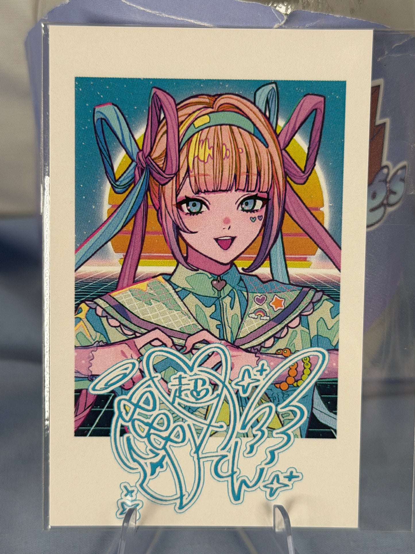 KAngel Signed Polaroid Style Photocard Needy Streamer Overload