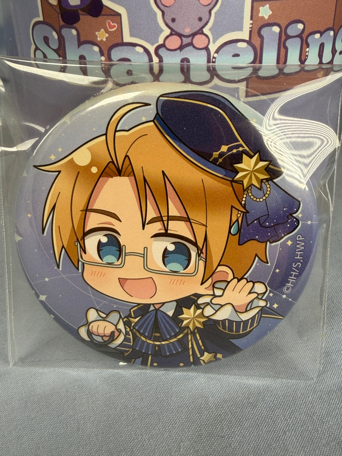 America Starry Sky Can Badge Pin Hetalia World Stars Parflette