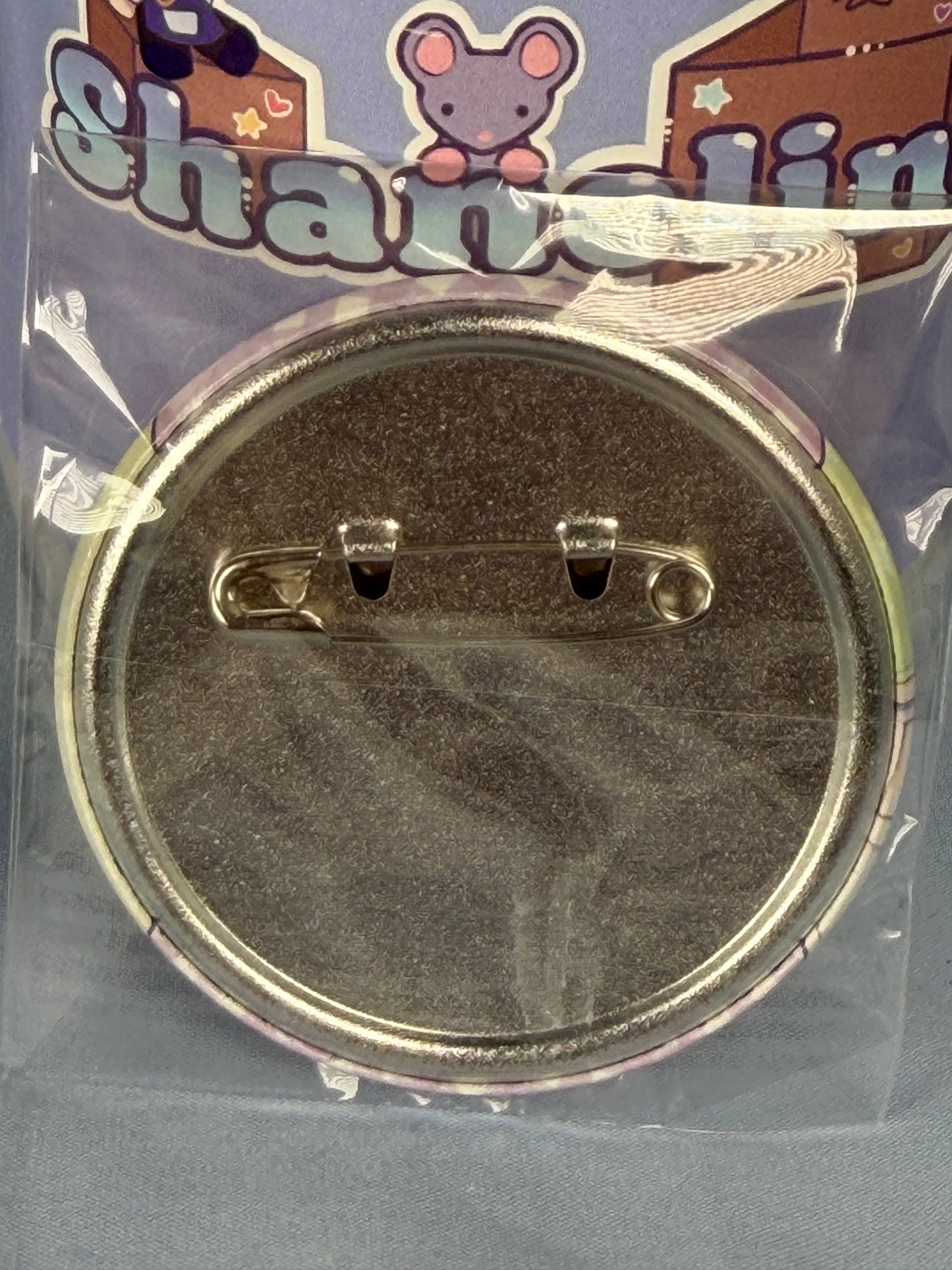 Kagami Hiiragi Blushing Ponytail Hologram Badge Pin Lucky Star Anime Scene