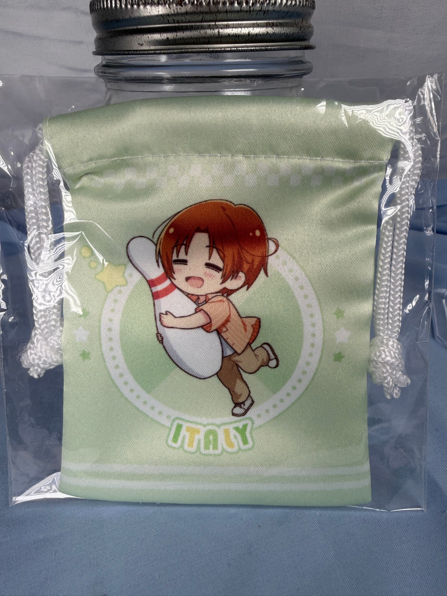 Italy Round 1 Mini Drawstring Bag Heatlia World Stars