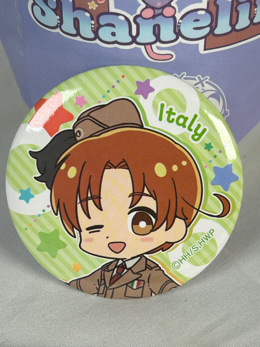 Italy Trading Button Badge Hetalia World Stars x Seria