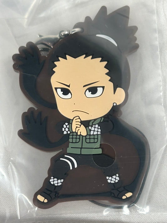 Shikamaru Nara Rubber Keychain Charm Naruto Next Generations Ichiban Kuji G Prize
