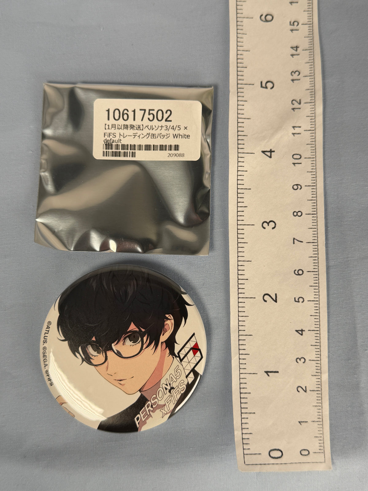 Ren Amamiya Joker Glasses FiFs Can Badge Pin Persona 5 Royal Pop Up Store