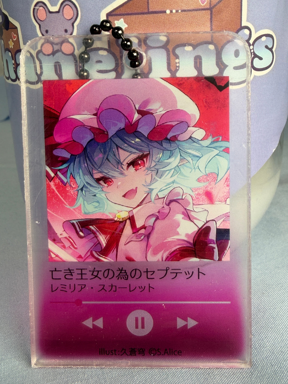 Remilia Scarlet Music Player Acrylic Keychain Touhou Project LEC