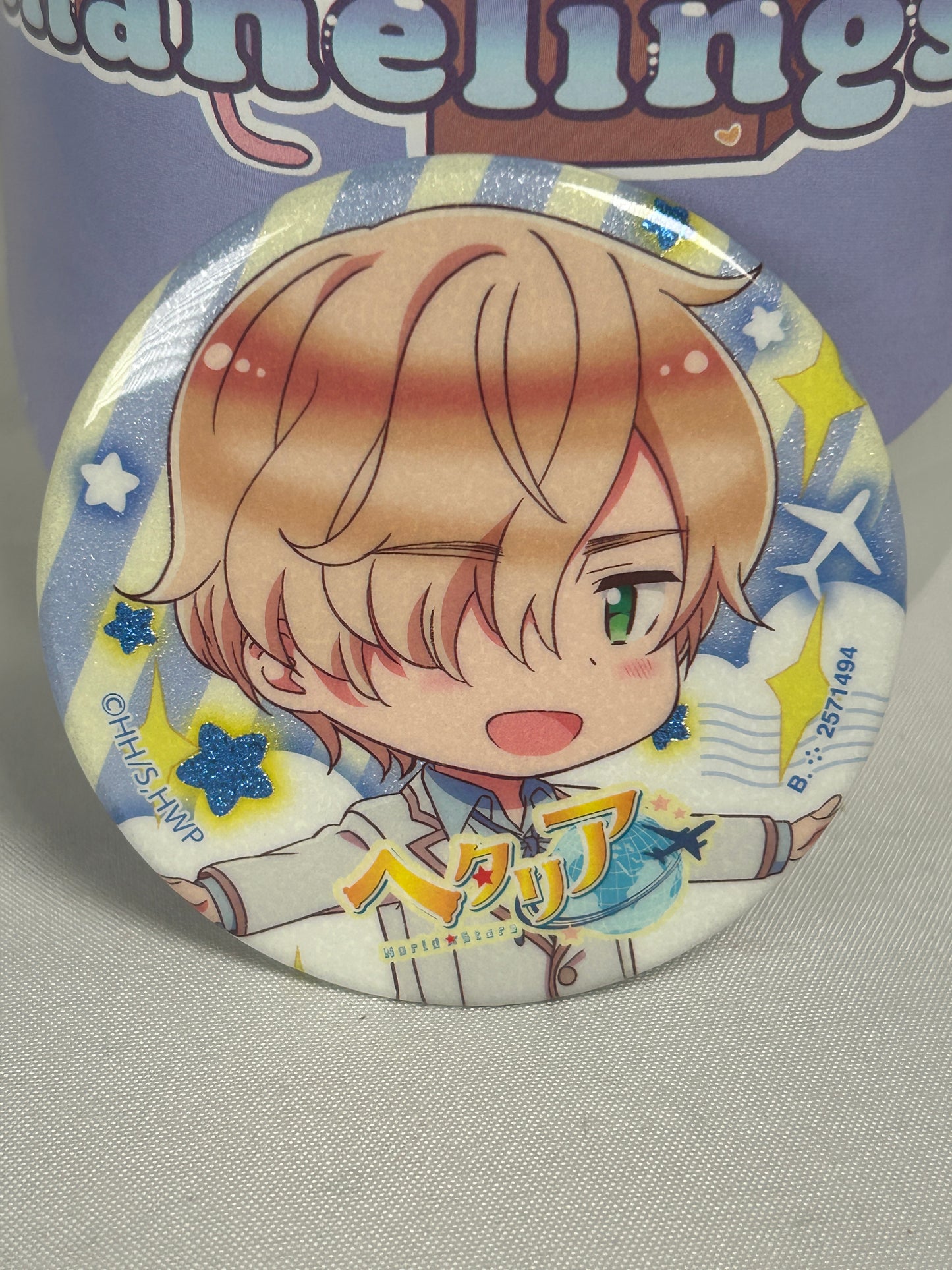Luxembourg Can Badge Pin Hetalia World Stars Capsule Collection