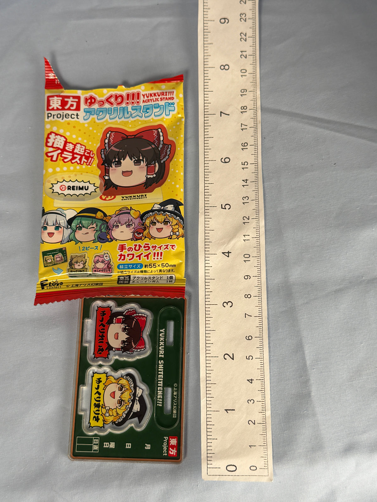 Reimu Hakurei Marisa Kirisame Take it Easy! Acrylic Stand F Toys confect