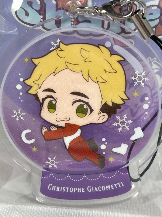 Christophe Giacometti Snowglobe Acrylic Keychain Yuri on Ice Chararium