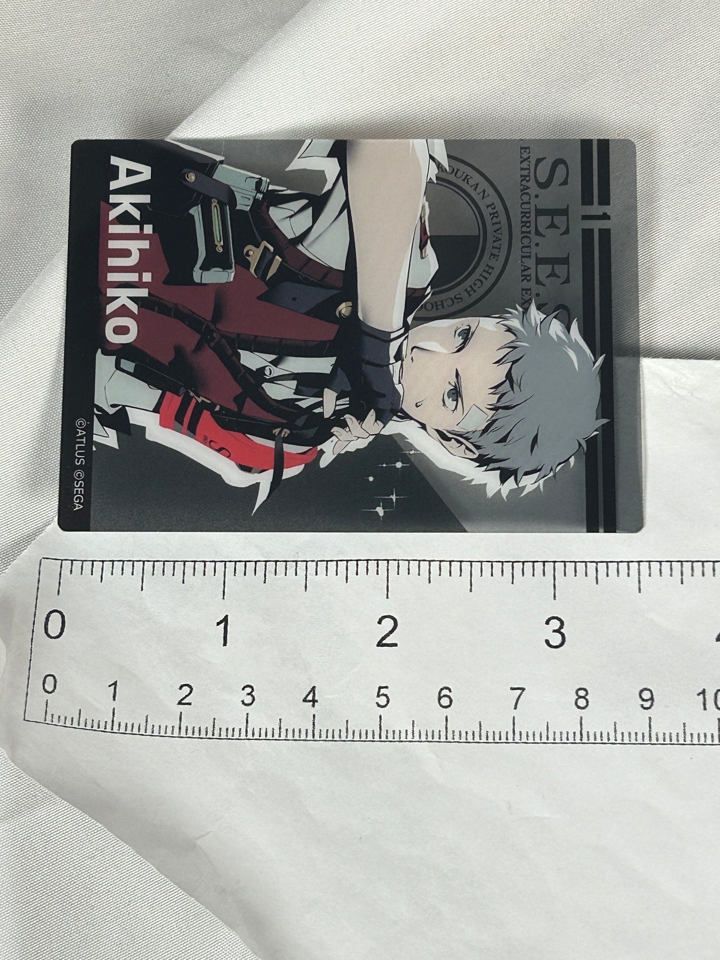 Akihiko Sanada Transparent Clear Trading Card Persona 3 Reload