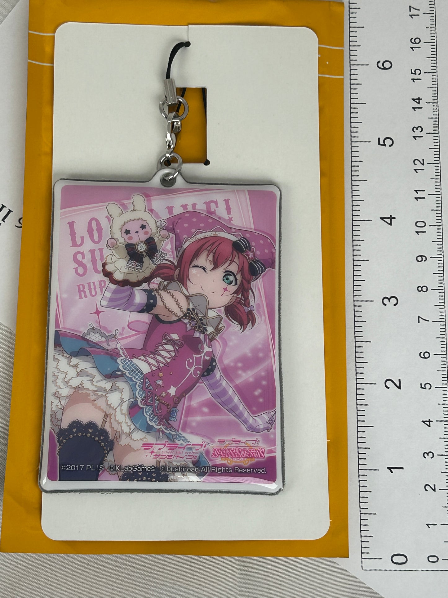 Ruby Kurasawa Plastic Bubble Keychain Love Live Sunshine