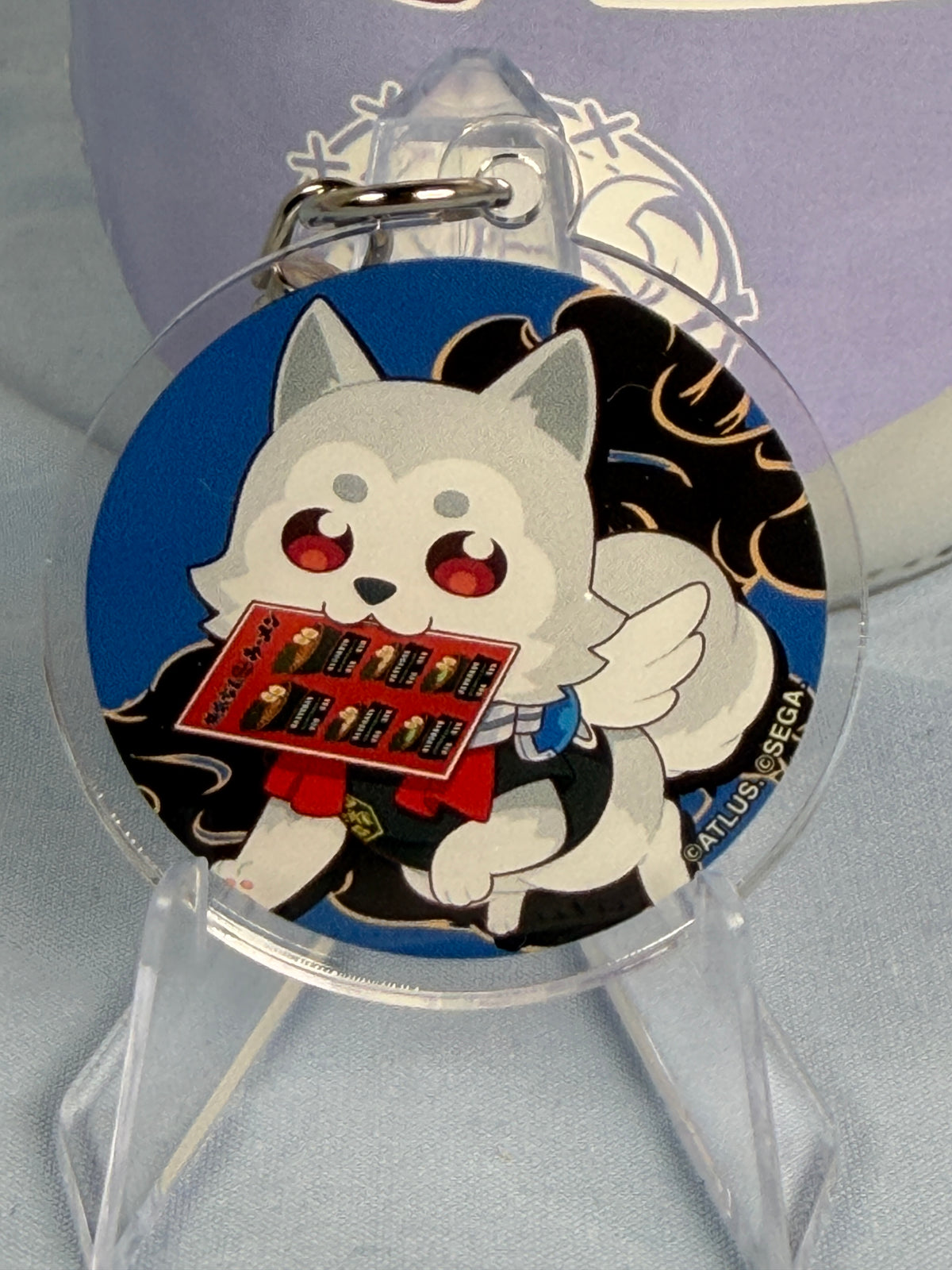 Koromaru Ramen Acrylic Keychain Persona 3 Reload Ichikakuya Collaboration