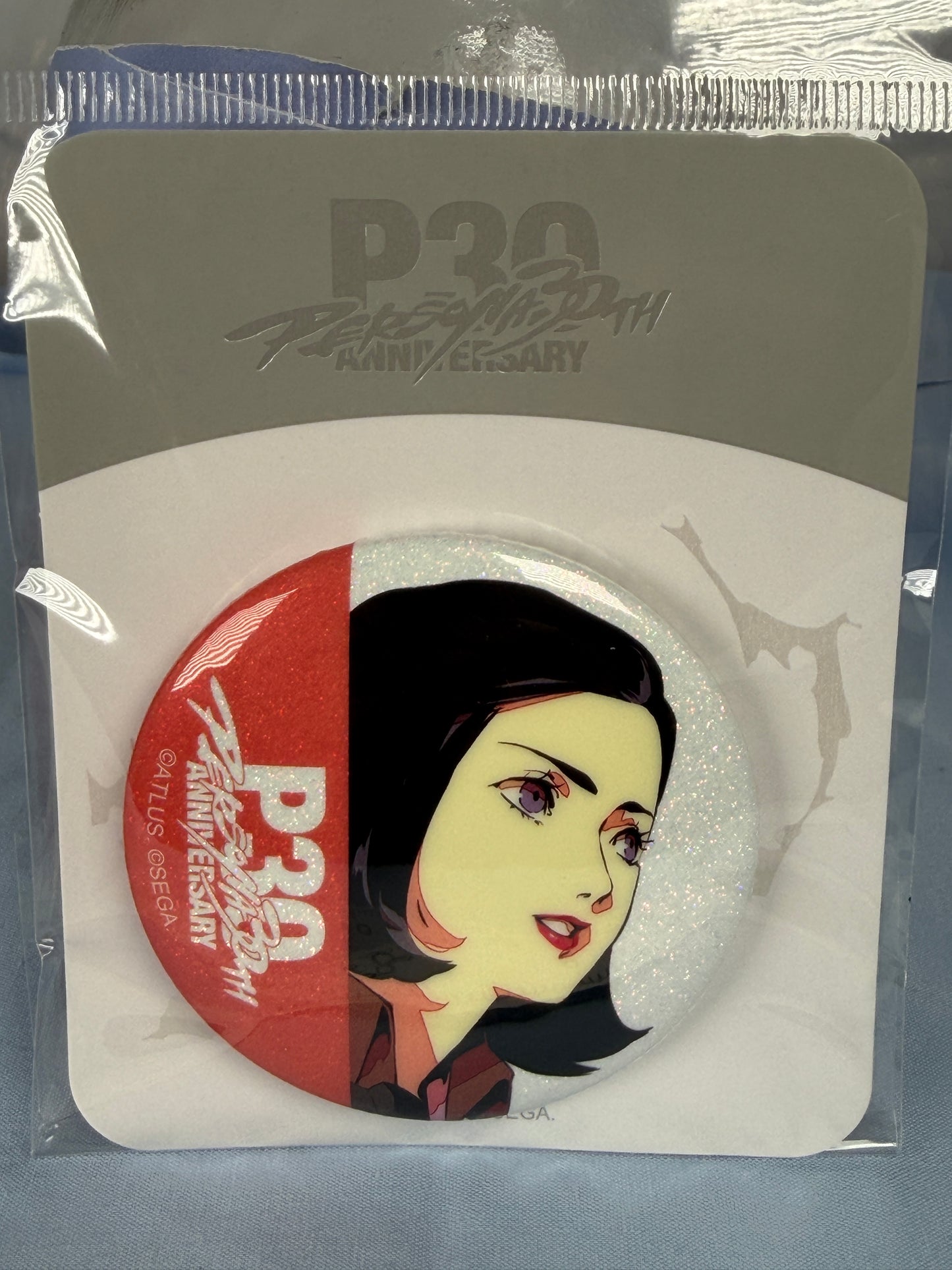 Maya Amano Can Badge Persona 2 Eternal Punishment 30th Anniversary KV