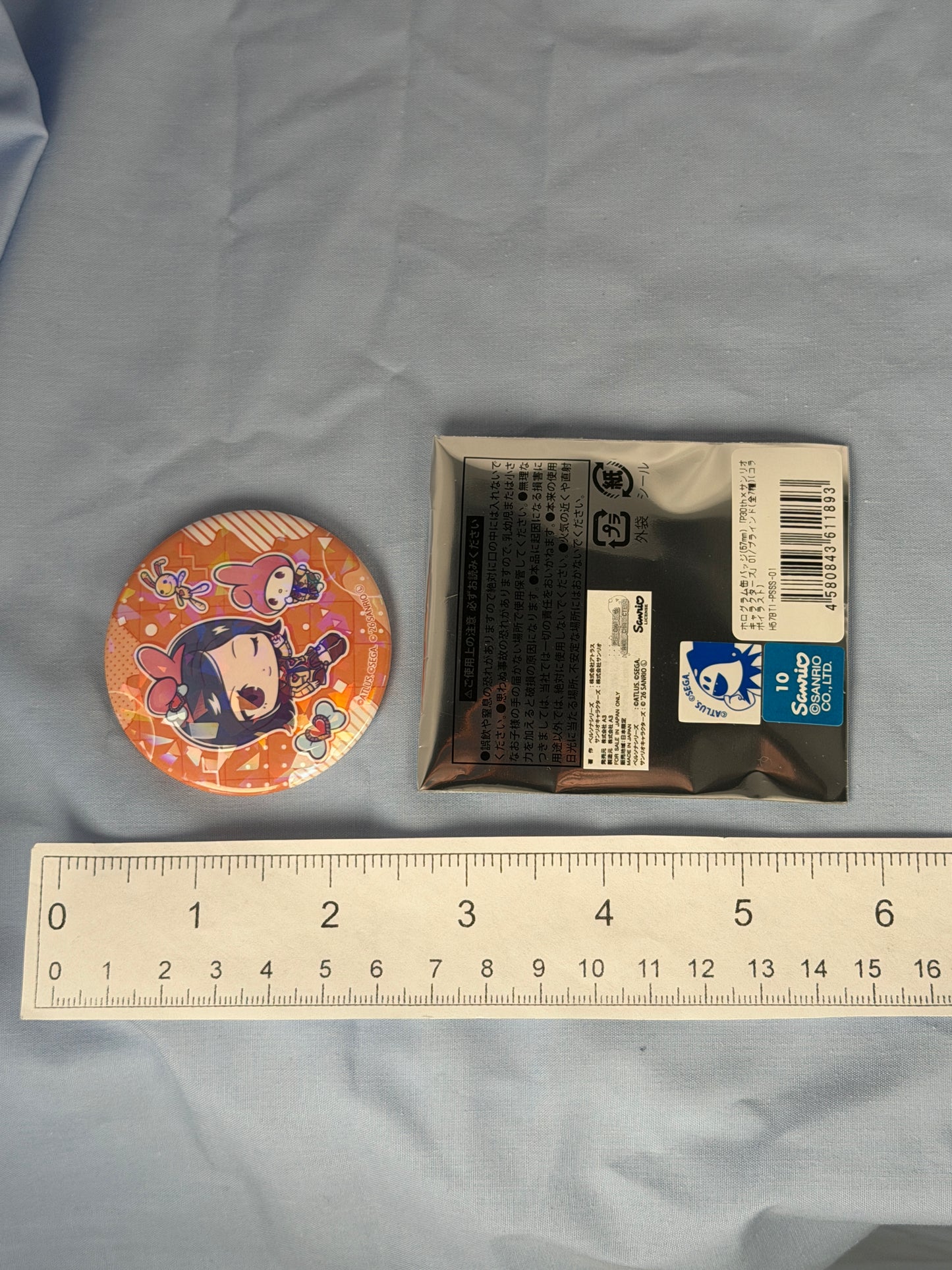 Maya Amano My Melody Can Badge Button Persona 2 x Sanrio 30th Anniversary