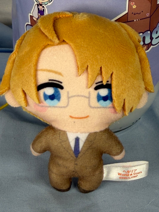 America Plush Keychain Strap Kapukko Friends Hetalia World Stars