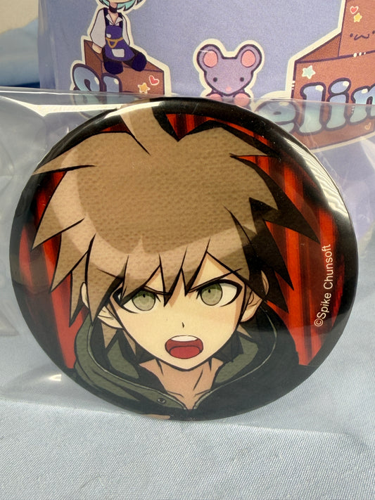 Makoto Naegi Despair Can Badge Pin Danganronpa Vol 1