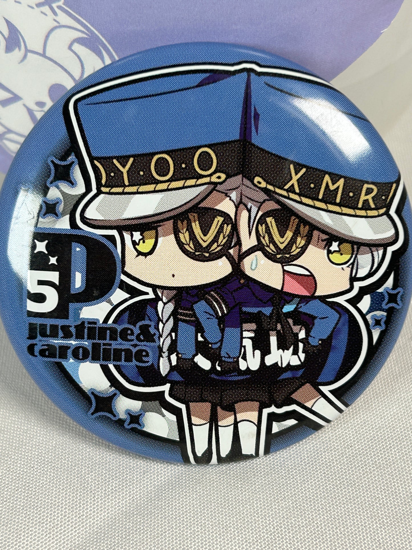 Justine Caroline Button Badge Persona 5