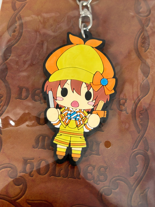 Yuzurizaki Nero Deco Seal Rubber Keychain Busihroad Milky Holmes