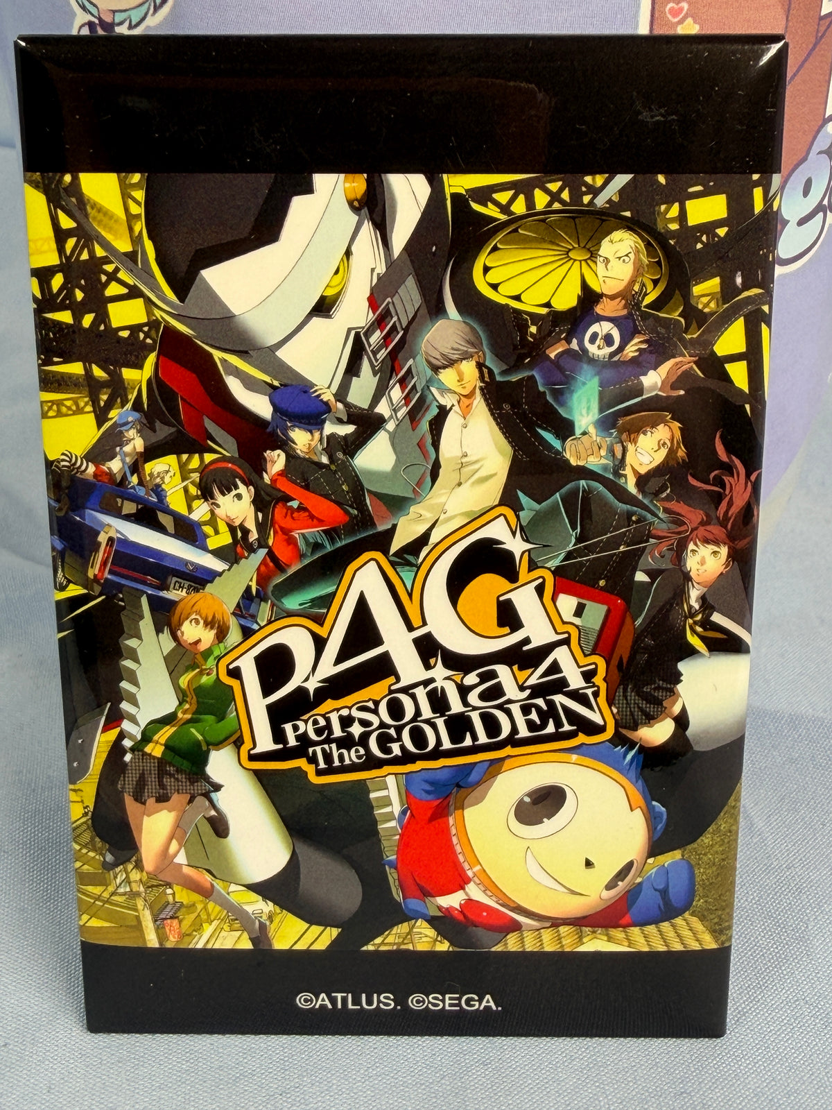 Persona 4 Golden PSVita Boxart Square Can Badge Persona 30th Anniversary