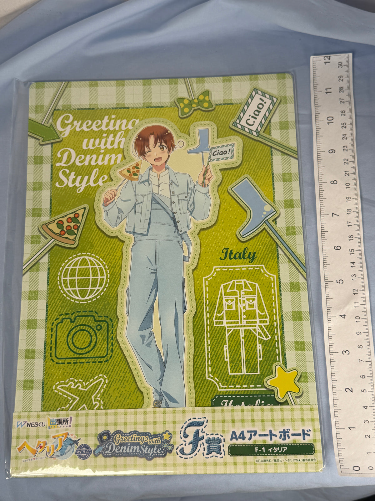 Italy Denim Style Large Cardboard Artwork Display Hetalia World Stars