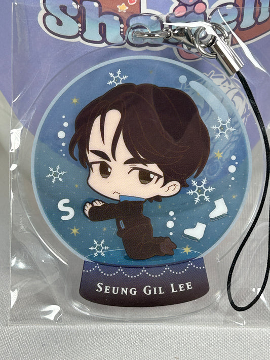 Seung Gil Lee Snowglobe Acrylic Keychain Yuri on Ice Chararium