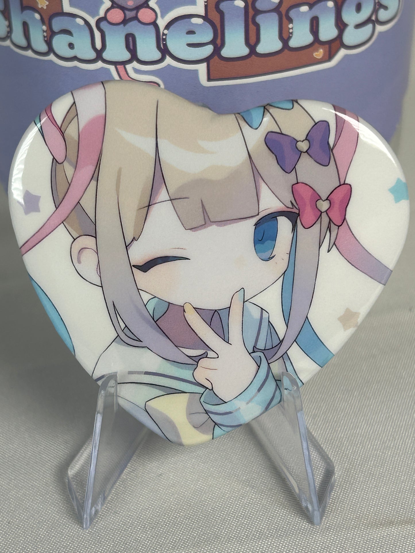 KAngel Heart Button Badge Needy Streamer Overload Popup