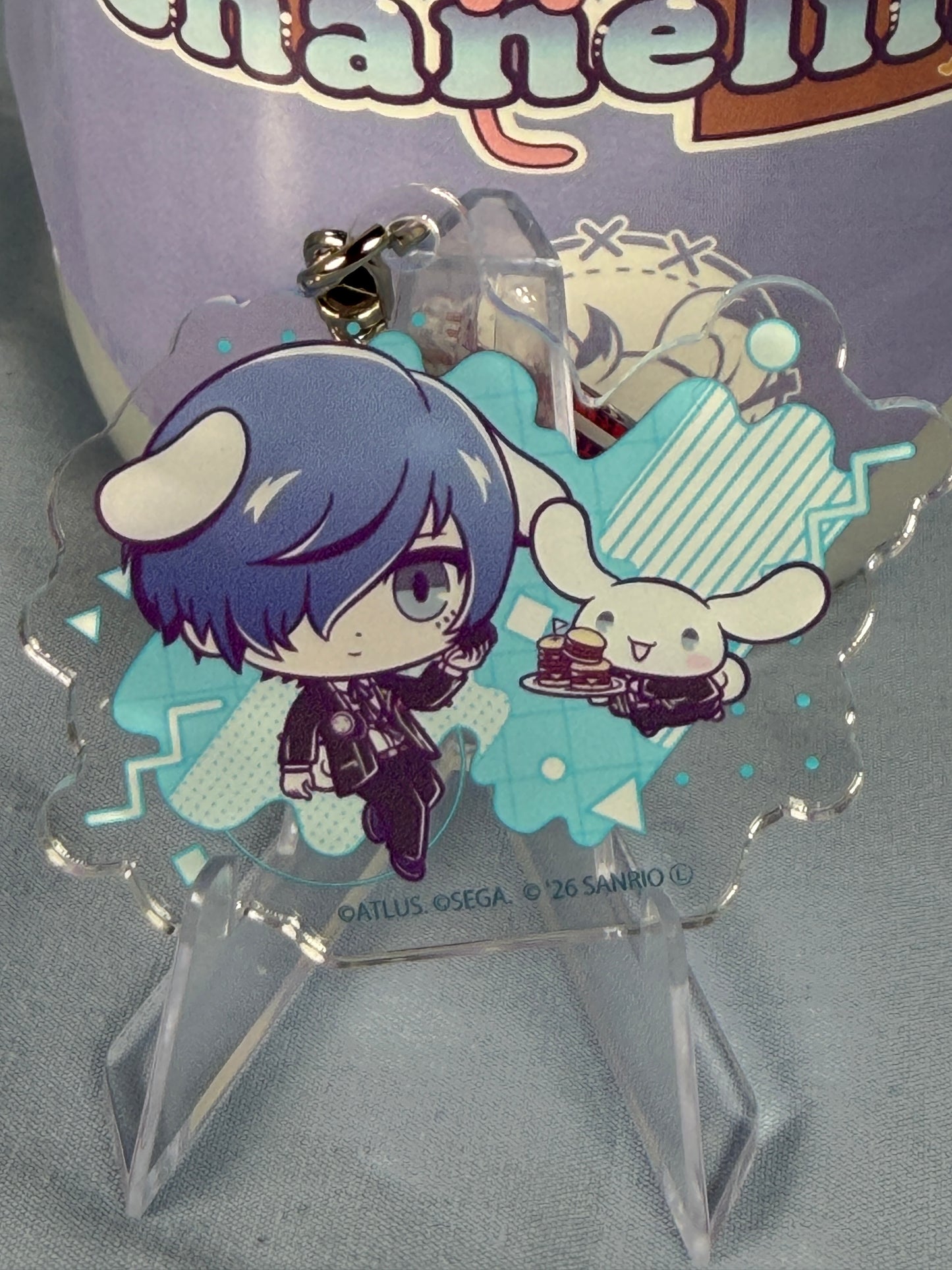 Makoto Yuki Cinnamoroll Acrylic Keychain Persona 3 Reload x Sanrio