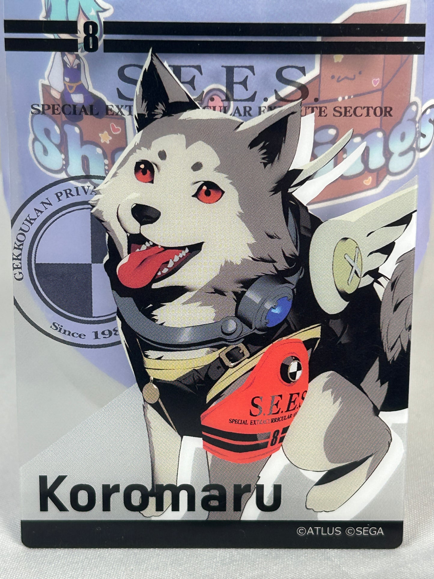 Koromaru Transparent Clear Trading Card Persona 3 Reload