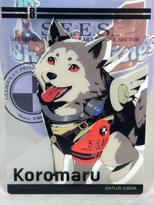 Koromaru Transparent Clear Trading Card Persona 3 Reload